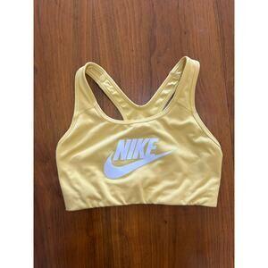 Yellow Nike Medium Support Unpadded Dri-FIT Sports Bra - (Women's S)